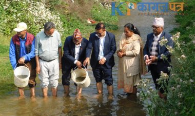 चितवन र मकवानपुरका माछा पनौतीको लिलावती खोलामा